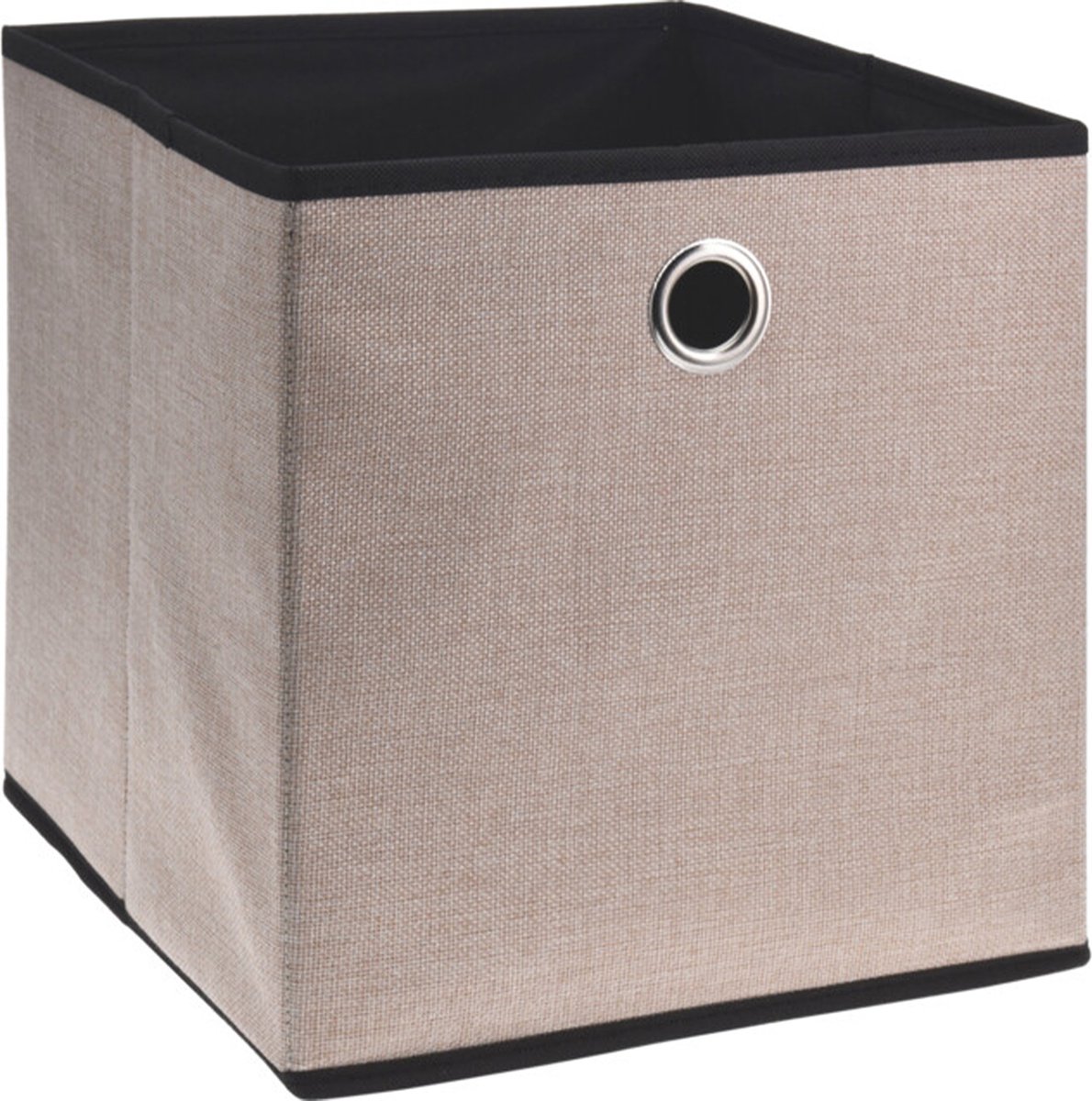 Storage Solutions Opbergmand/kastmand - 28 liter - beige - 30 x 30 x 30 cm - Vakkenkast manden