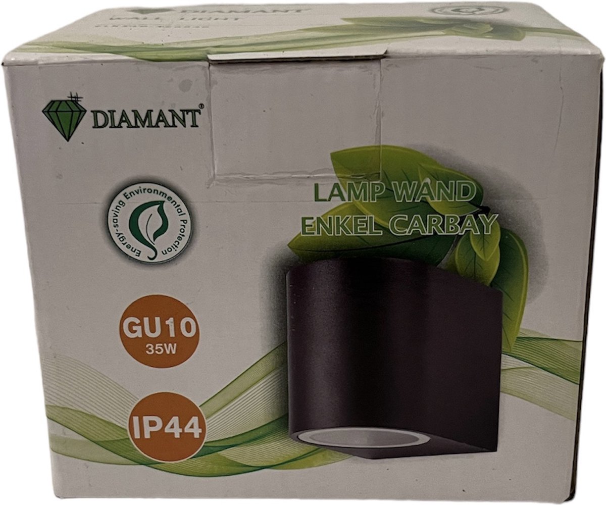 Wandlamp - Buitenverlichting - Muurverlichting - Binnenverlichting - Diamant