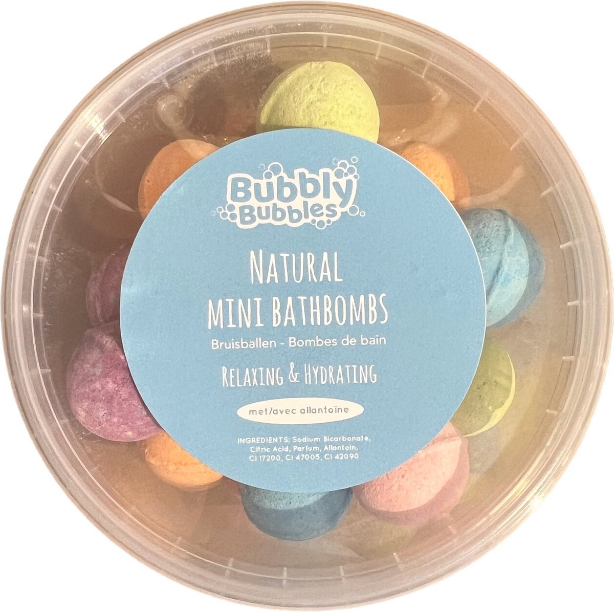 BubblyBubbles® - Natuurlijke Mini-Bruisbal - 25 stuks - Gemengd - 280g