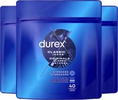Bol.com Durex - Condooms - Classic Natural 40st x 3 - Voordeelverpakking aanbieding