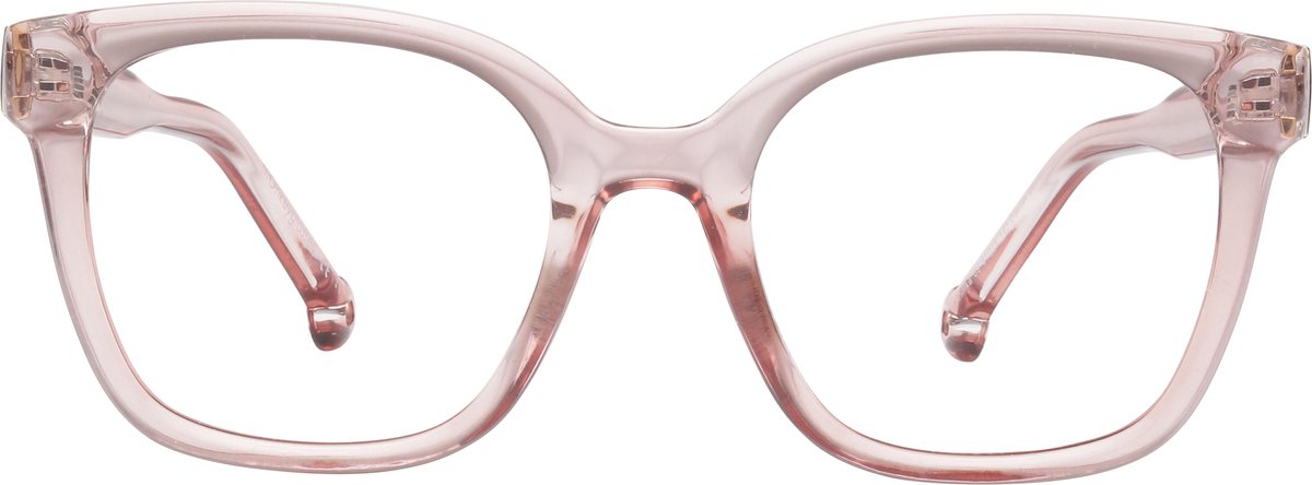 ™Monkeyglasses Annika 09 Shiny pink - Blauw Licht Bril - Computerbril - 100% Upcycled met Blue Light Glasses - Bescherming ook voor smartphone & gamen - Danish Design & Duurzaam