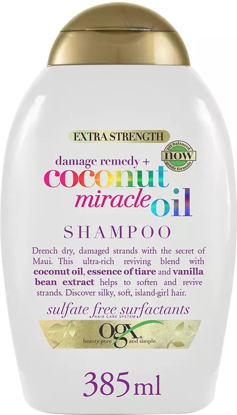 Herstellende Shampoo OGX Coconut MIracle Oil Beschadigd Haar (385 ml)