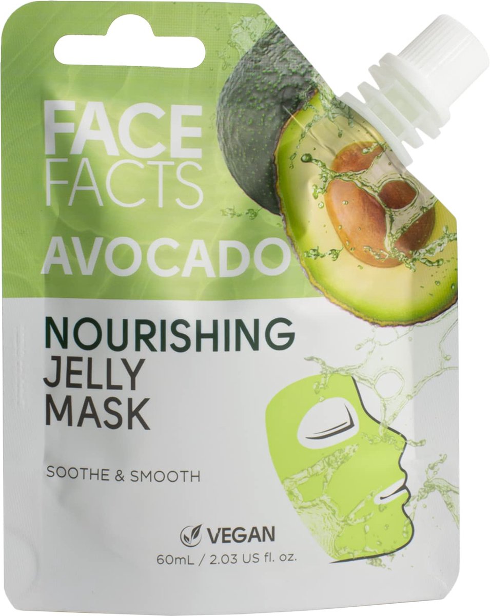 Face Facts | Nourisching Avocado Jelly Mask - 60ml - Vegan