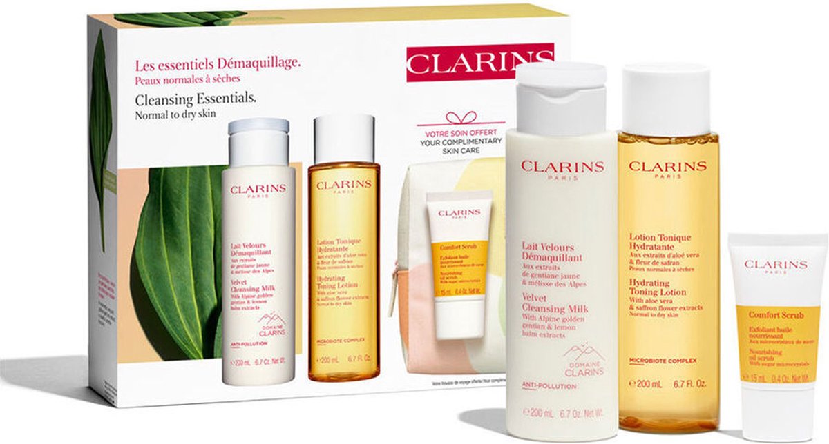 Goedkoopste CLARINS - Cleansing Essentials Normal To Dry Skin - 3 st - Reinigingsmelk