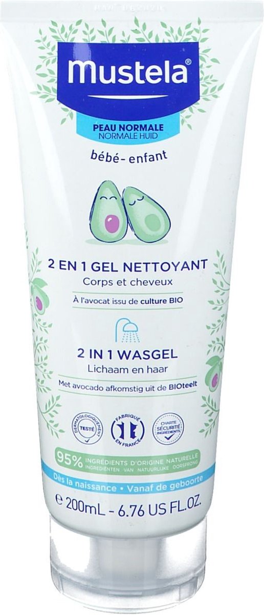 MUSTELA GEL NETTOYANT 2 EN 1 200ML CHEVEUX ET CORPS - Mustela 