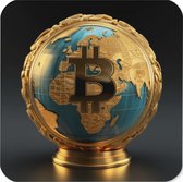Bitcoin Globe Wereldbol Onderzetter| Bitcoin cadeau| Crypto cadeau| Bitcoin Onderzetter| Crypto Onderzetter| Bitcoin Gift| Crypto Gift| Bitcoin Merch| Crypto Merch