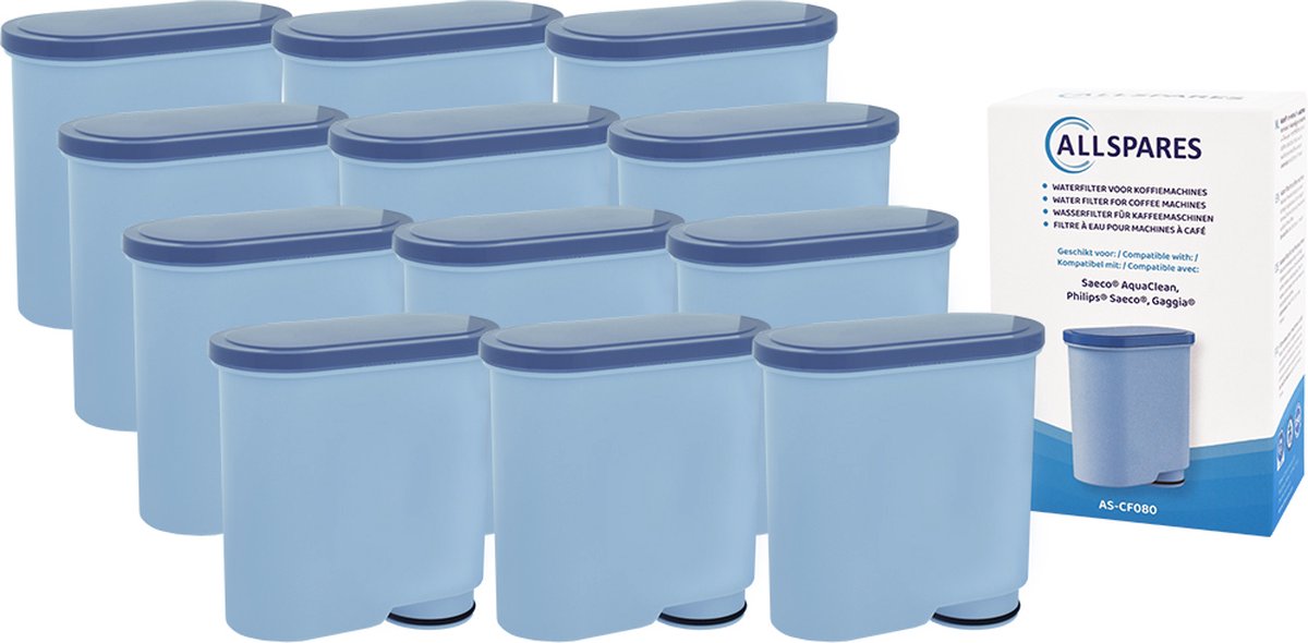 AllSpares Waterfilter (4 stuks) geschikt voor Philips Saeco CA6903/01 - CA6903/22