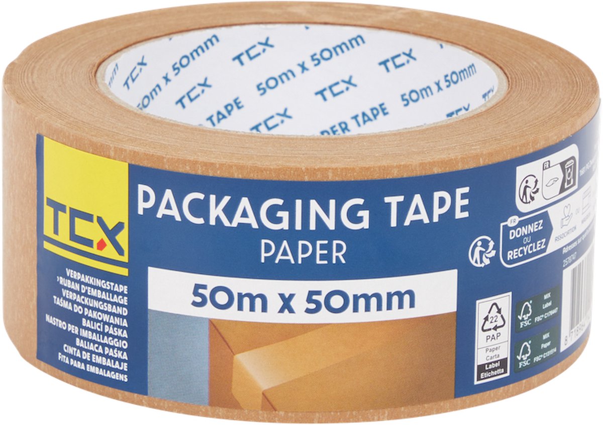 TCX papieren verpakkingstape