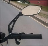 SOCKSTON- 2 pack Fietsspiegel set - 2 pack bike mirrorset - Zwart - Verstelbaar en stevig