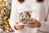 Mok Pitbull Beker cadeau voor haar of hem, kerst, verjaardag, honden liefhebber, zus, broer, vriendin, vriend, collega, moeder, vader, hond kerstmok, kerst beker, kerst mok