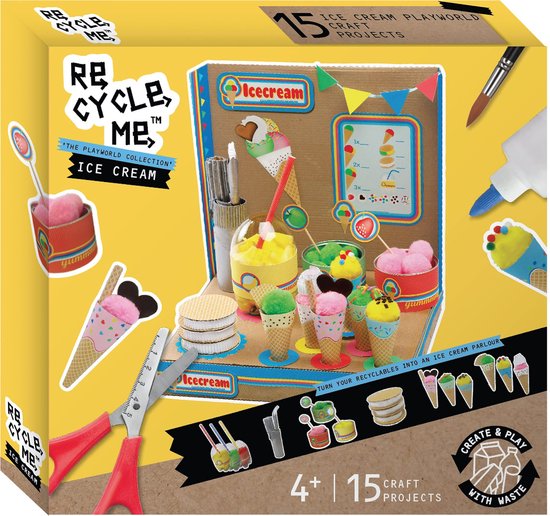 Re-Cycle-Me Knutselset Playworld Ice Cream Shop