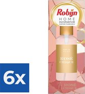 Robijn Huisparfum Rose Chique 250 ml - Voordeelverpakking 6 stuks