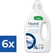 Neutral Wit Parfumvrij - 60 wasbeurten - Wasmiddel - 3 stuks - Voordeelverpakking - Voordeelverpakking 6 stuks
