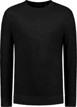 Purewhite - Heren Oversized fit Knitwear Crewneck LS - Black - Maat M