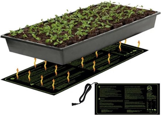 Tapis Chauffant pour semis - Tapis Chauffant- Plante de Reptile - pour  intérieur et extérieur - pour Serre de Jardin - 230V