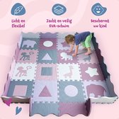 Bellettini® Speelmat voor Baby - Speelgoed 1 jaar - 36 Delige Puzzelmat - Kruipmat - Foam Tegels