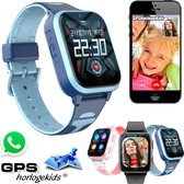 GPSHorlogeKids© - GPS horloge kind - smartwatch kinderen - WhatsApp - 4G videobellen - spatwaterdicht - SOS alarm - SMS - incl. SIM - Yoda Blauw