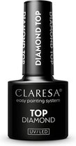 Claresa Diamond Topcoat No Wipe 5ml. - clear - Glanzend - Top en/of basecoat