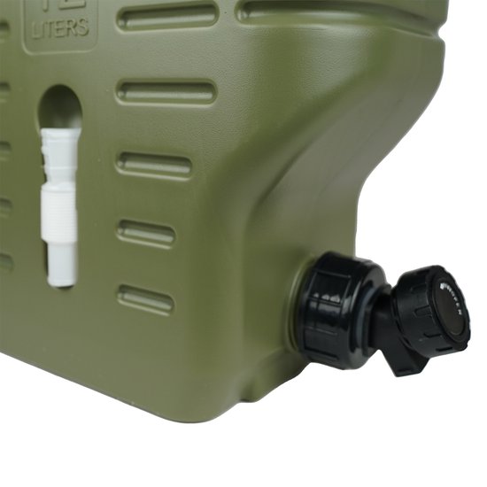 Faith - Jerrycan - 12 Ltr - Watertank - Watercontainer - Watervat - Waterdispenser - Watertap - Met Kraantje - Groen - Noodpakket — afbeelding 4