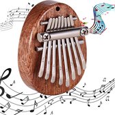 Draagbare Kalimba Gemaakt van Mahoniehout - Handpiano voor Percussie - Duimpiano voor Beginners - Kalimba Instrument met 17 Tanden - Muziekinstrument met Draagtas - Muziekspelen voor Ontspanning en Plezier