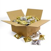 Fortune Cookies - Gelukskoekjes - Uitdeeldoos - Goud en zilver - 50 stuks