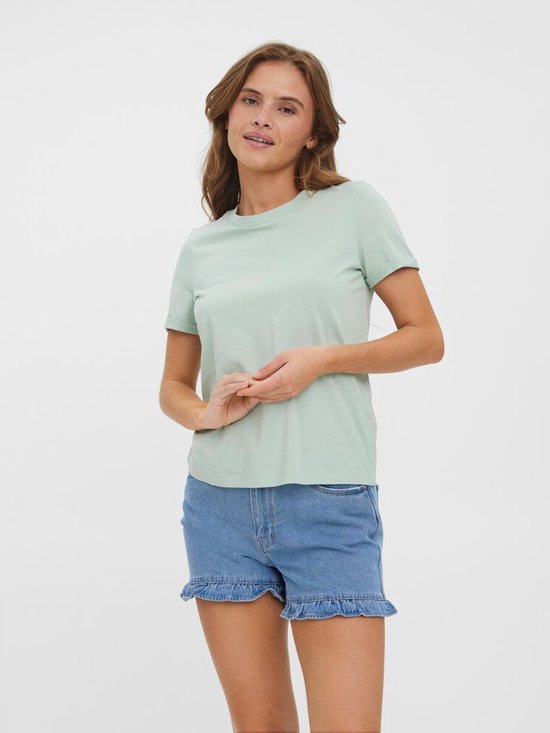 Vero Moda Vmpaula S/s T-Shirt Silt Green GROEN S