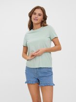 Vero Moda Vmpaula S/s T-Shirt Silt Green GROEN XS