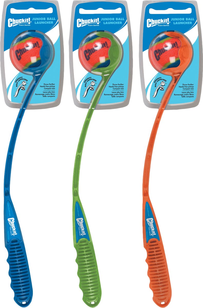 Chuckit! Junior Ball Launcher - 45 cm - Werpstok - Ballenwerper - Hondenspeelgoed - Kunststof - Assorti