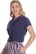 Banned - Summer Ahoy Blouse - XS - Blauw