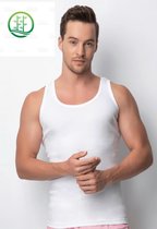 2 pack-Bamboe Heren Onderhemd-Singlet-Cadeau Voor Heren-Wit-Maat XL