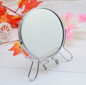 CHPN - Spiegel - Vergrotende spiegel - Make-up spiegel - Scheerspiegel - 2x vergrotend - Dubbelzijdig - 9CM diameter - Met standaard