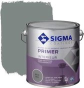 Sigma Houtlak Interieur Primer Mat - Betere Hechting - Goede Schuurbaarheid - RAL 7004 - Grijs - 2,5L