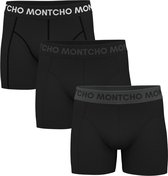 MONTCHO - Dazzle Series - Boxershort Heren - Onderbroeken heren - Boxershorts - Heren ondergoed - 3 Pack - Premium Mix Zwart - Heren - Maat M