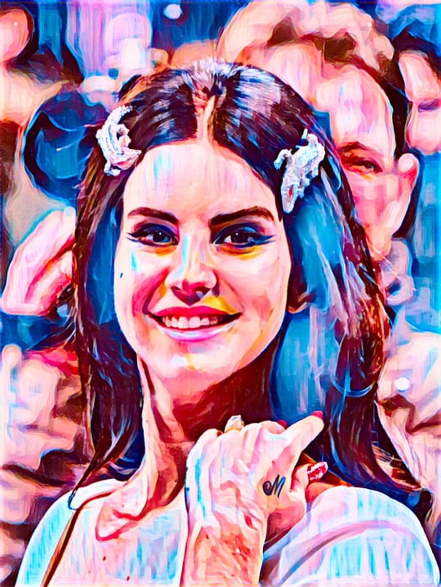 Passion For Art Lana Del Rey 3 - Poster - 50 x 70 cm Roze