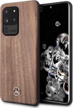 Mercedes Walnut Wood Backcase étui compatible avec Samsung S20 Ultra