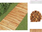 vidaXL Allée de jardin en bois d'acacia - 200x50 cm - Conception flexible - Ensemble d'outils de jardin