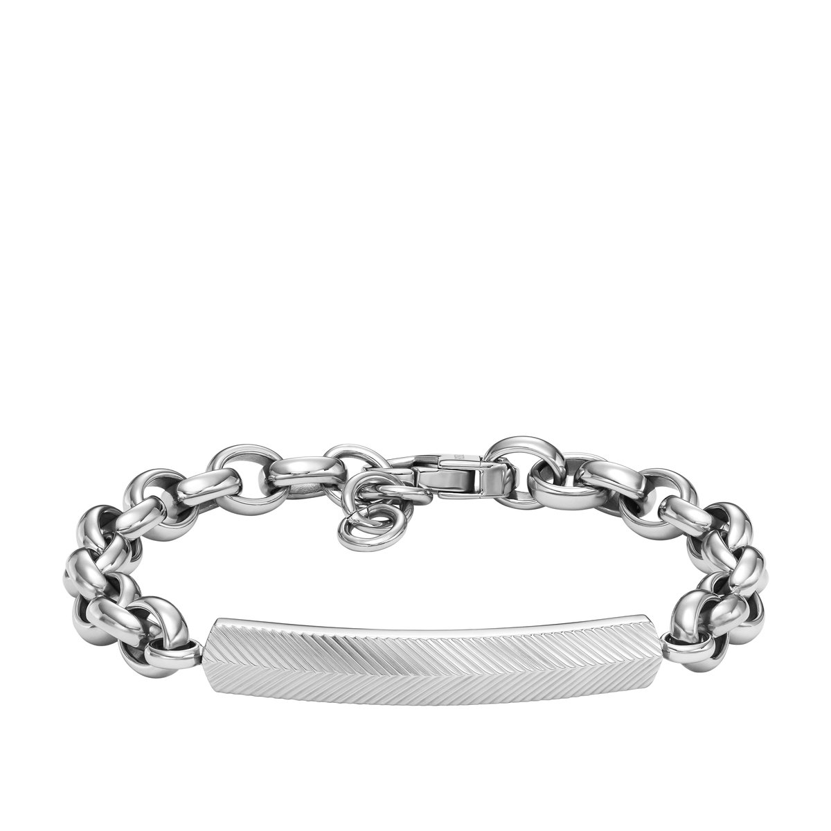 Fossil JF04569040 Heren Armband - Zilverkleurig