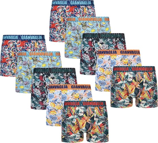 10 PACK Boxer Homme | Coton | Taille L | Multicolore | Sous-vêtements hommes | Sous-vêtements Homme Onder |