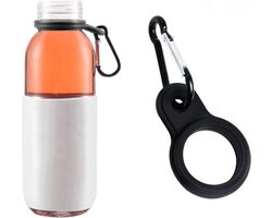 Siliconen Festival Fles Houder – Zwart – Waterzak – Flessen Dop – Fleshouder – Broekhanger – Wandelen – Outdoor – Hiken – Camping – Feesten - Waaier