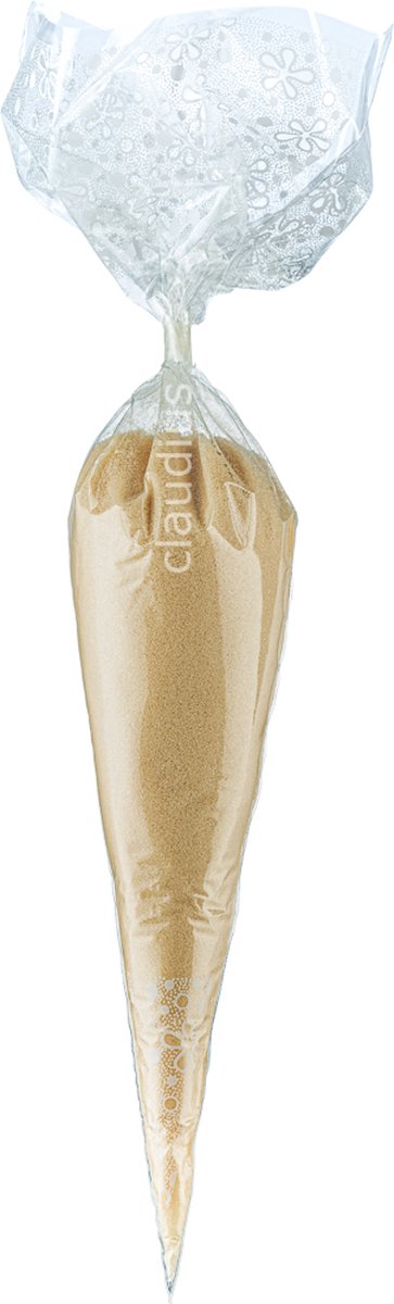 Goedkoopste Scrubzout Amandel - 300 gram in puntzak wit - set van 6 stuks - Hydraterende Lichaamsscrub