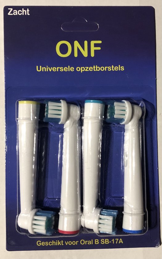 16 universele Opzetborstels voor Oral-B ® - Geschikt voor Oral-B en Braun - Oral B opzetborstel - ONF