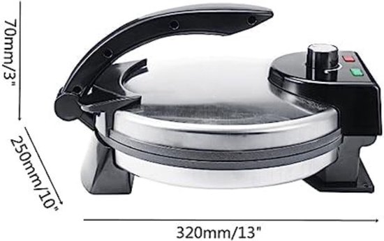 Chapati Roti Elektrische elektrische pan, 1800 W, dubbelzijdige tortillapers, papad, tacos-maker voor restaurants, dessertwinkels, ontbijtwinkels Chapati Roti Elektrische elektrische pan, 1800 W, dubbelzijdige tortillapers, papad, tacos-maker voor restaurants, dessertwinkels, ontbijtwinkels
