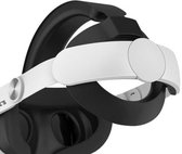 MOONIE'S® Oculus Quest 3 VR Elite Strap - Halo Strap - Hygiënisch en comfortabel - Zwart/Wit