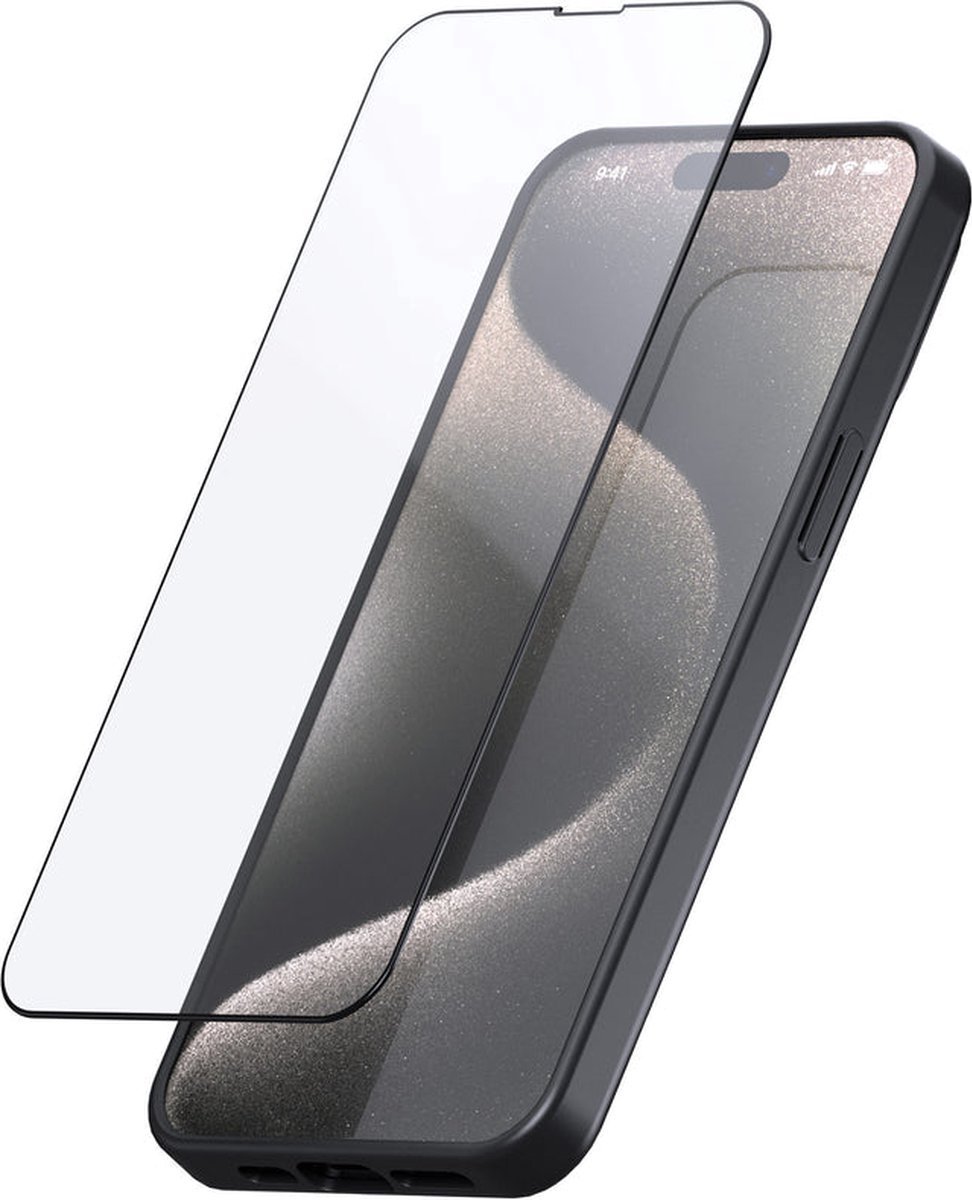 GREEN ON | 9D Glass Diamond Screen Protector voor iPhone 15 PRO | 9D-technologie | Diamond 9D-coating | Ultra-sterk, Krasbestendig, Hoge Definitie