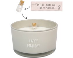 My Flame Lifestyle flessenpost kaars Happy Birthday