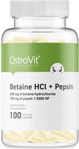 OstroVit - Betaine HCl + Pepsine - 100 Capsules - Betaine HCl + Pepsin Supplements - Supplementen