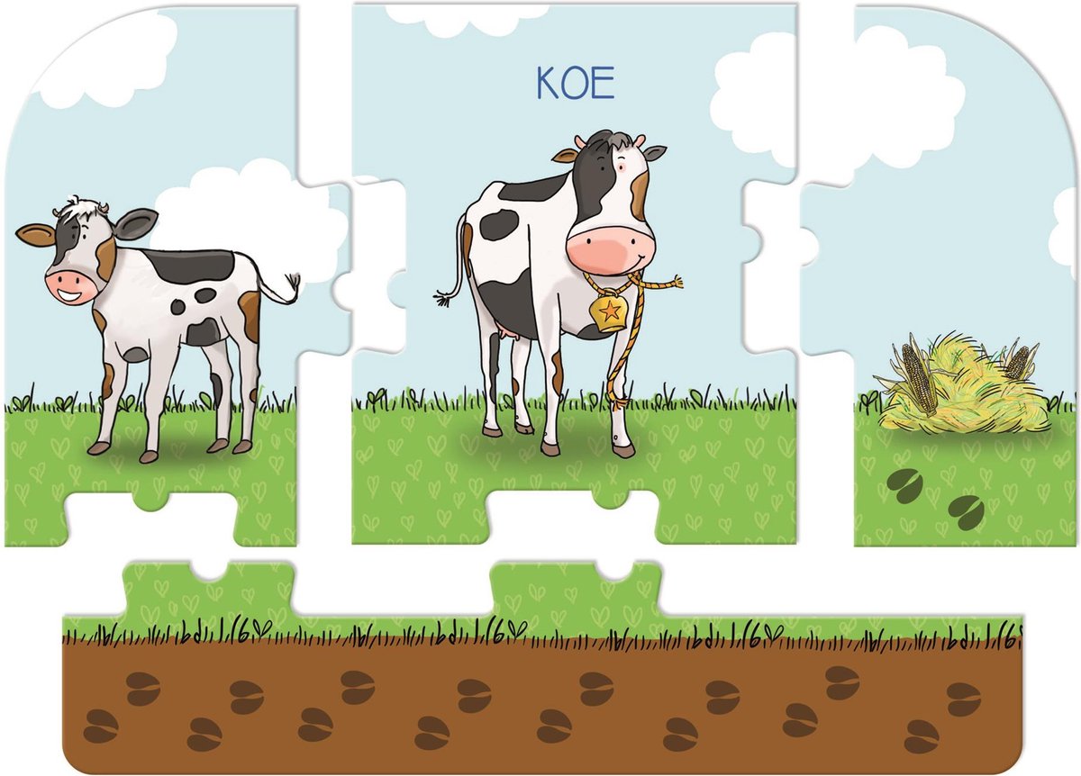 Clementoni Education - Fien en Teun Puzzelspel met Boerderijthema - Legpuzzel met Draaischijf - Het Leerzame Cadeautje - 3-5 jaar — afbeelding 2