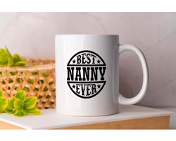 Mok Best nanny ever - BestOfTheBest - Gift - Cadeau - TopNotch - Excellence - BestInClass - BesteVanHetBeste - Topklasse - Uitmuntendheid - BesteInZijnSoort