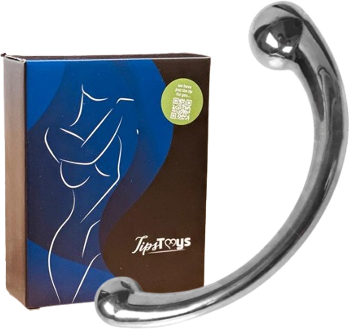 TipsToys Anaal Pure Wand RVS Maat L Prostaat Gspot Stimulator SexToys voor Koppels