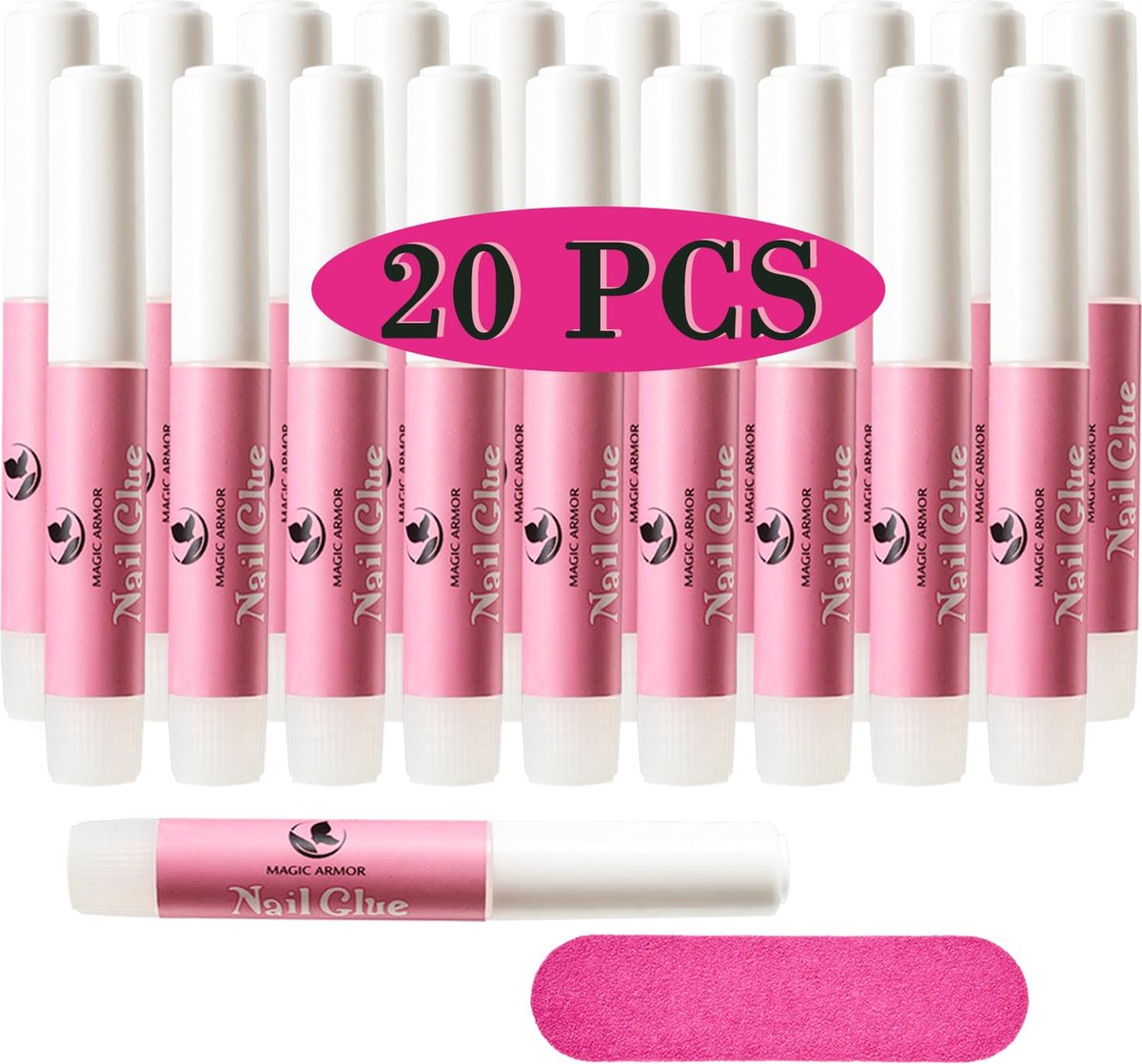 Goedkoopste 20pcs Professionele Nagellijm 2g Nagellijm voor tips Nagellijm voor kunstmatige nagels Extra sterke sneldrogende nagelkunstlijm voor nagelverlenging en reparatie van gebroken nagels